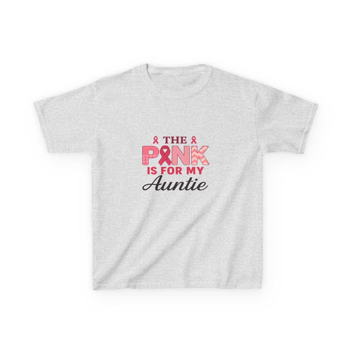 Pink Ribbon Auntie Dinosaur Christmas Tee