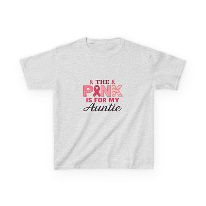 Pink Ribbon Auntie Dinosaur Christmas Tee