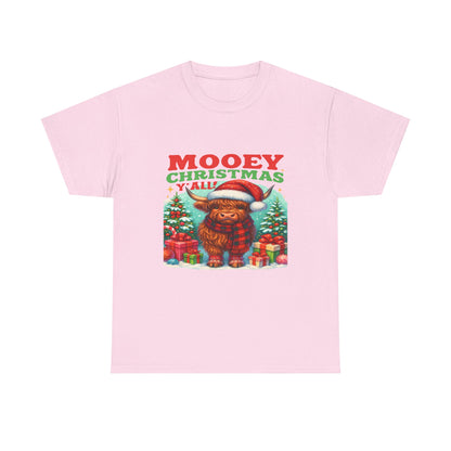 Christmas Highland Cow Tee