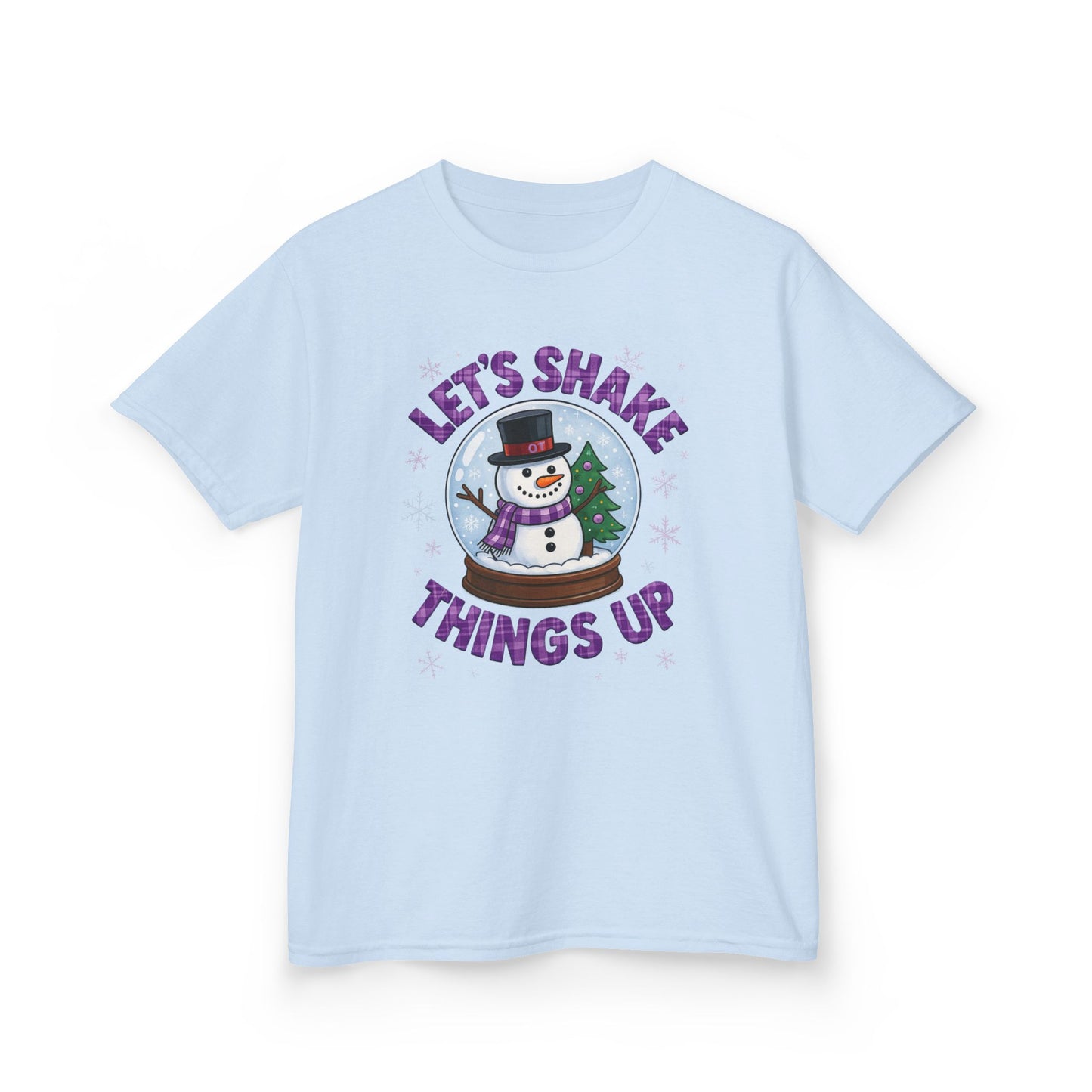 OT Snowman Snow Globe Kids Christmas Tee