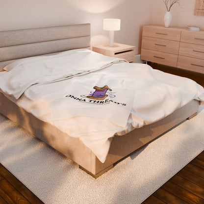 Customizable Cozy Velveteen Plush Blanket - Perfect for Home Decor, Gift for Her, Snuggling, Couch Essential, Warmth & Comfort