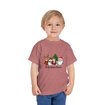 Christmas Basics Toddler Tee - Festive Holiday Fun