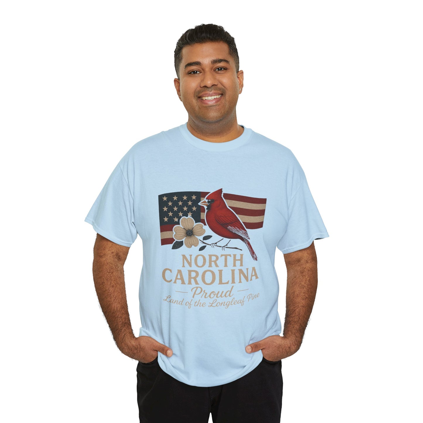 NC Pride: Cardinal, Dogwood & State Flag Tee