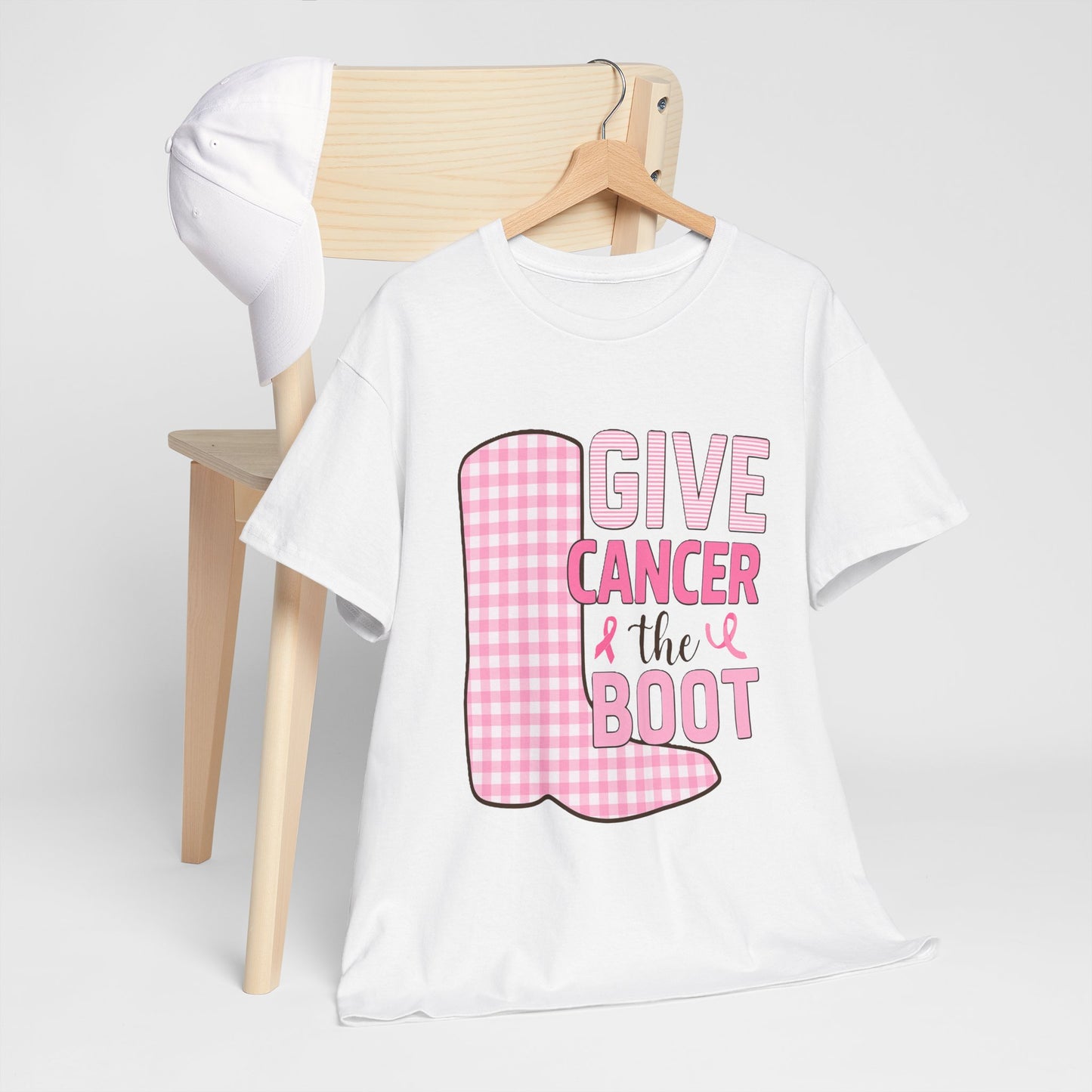 Give Cancer the Boot - Breast Cancer Awareness Tee