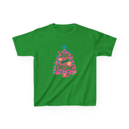Jesus is the HEART of Christmas Dino Kids Tee