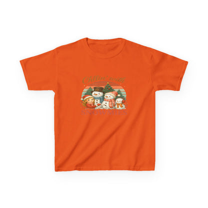 Chillin' with Snowmies Kids Christmas Tee