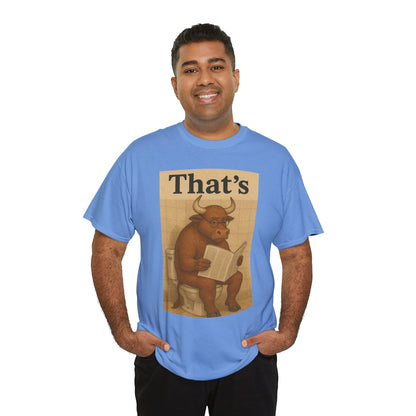 Bull on Toilet Unisex Tee