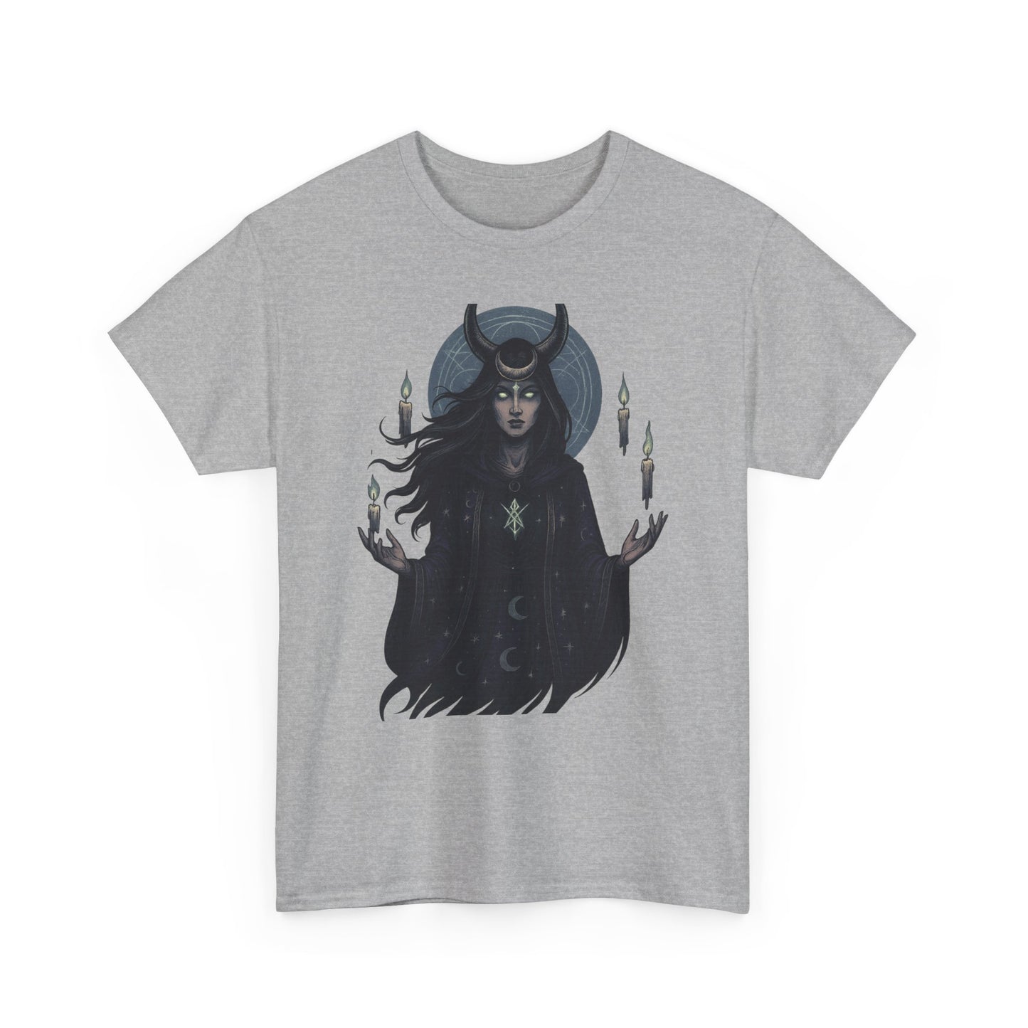 Moonlit Sorceress – Enchanted Candlelight Tee