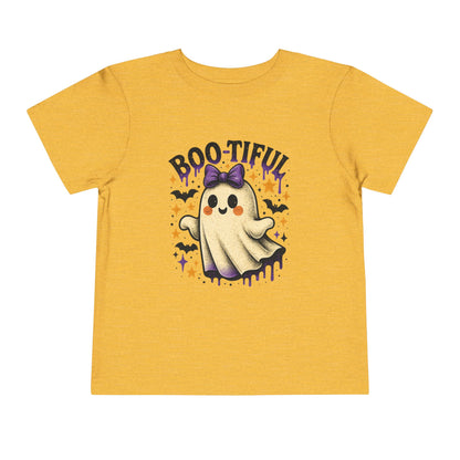 Boo-tiful Ghost Halloween Toddler Tee