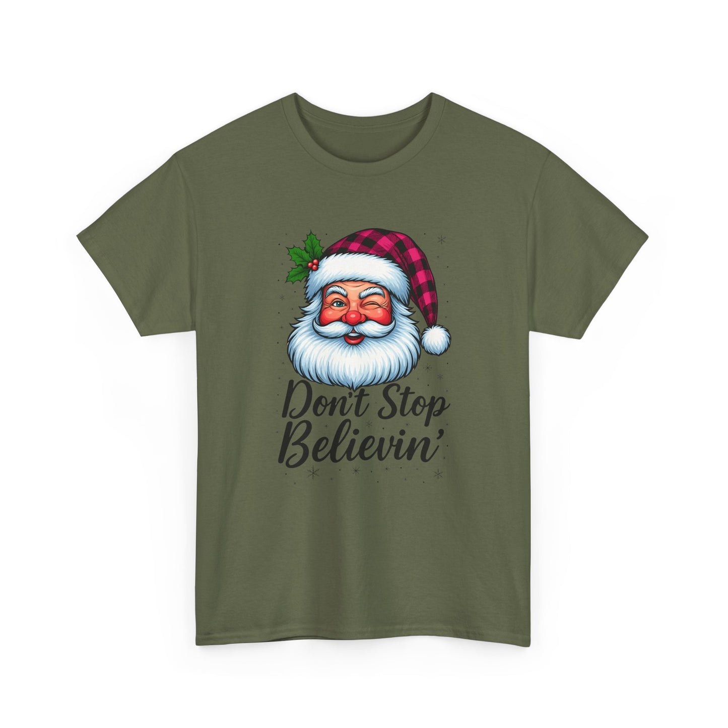 Santa Believin' Pink Holiday Tee