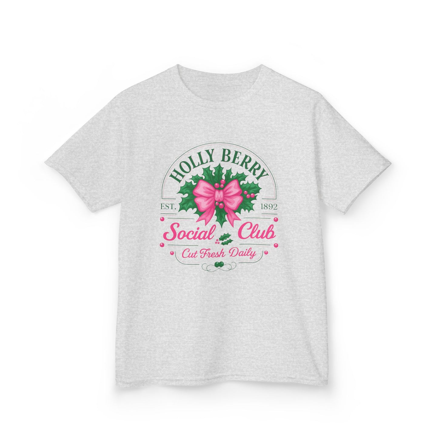 Holly Berry Social Club Dino Kids Christmas Tee