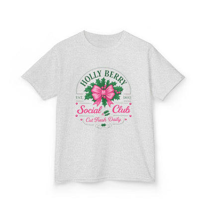 Holly Berry Social Club Dino Kids Christmas Tee