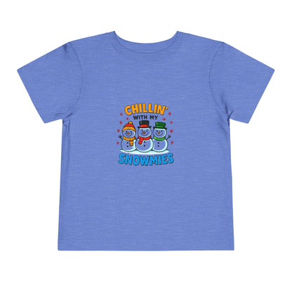 Chillin' with My Snowmies Toddler Christmas Tee