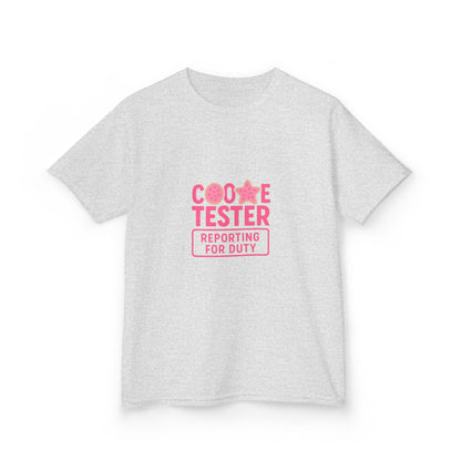 Cookie Tester Dino Christmas Tee - Kids Holiday Shirt