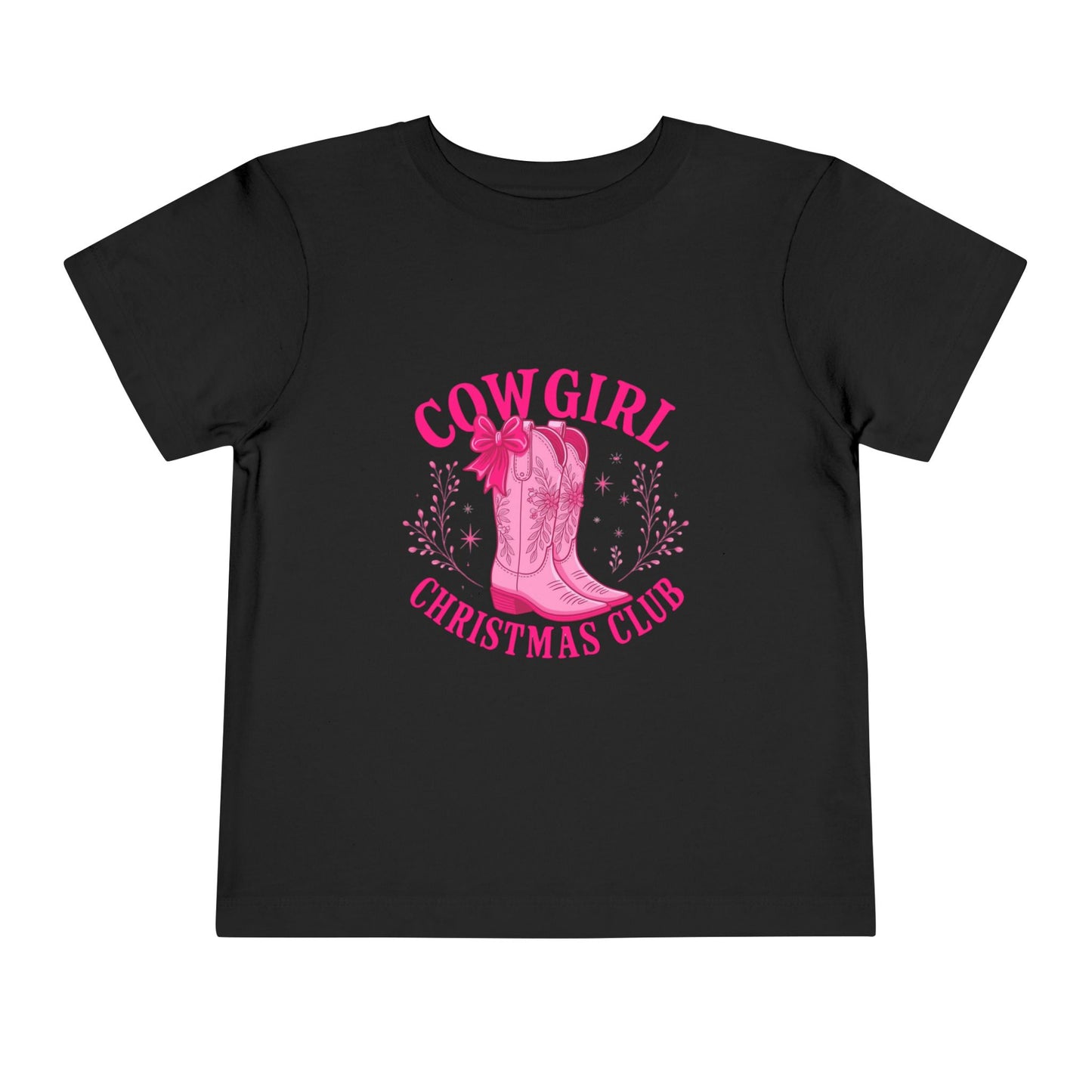 Cowgirl Christmas Club Tee - Pink Retro Holiday Shirt
