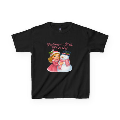 Kids Christmas Tee, Holiday T-shirt for Children, Cute Winter Gift, Frosty Snowman Design, Festive Family Photos