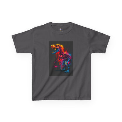Kids Dinosaur Glow Tee, Fun Kids T-Shirt, Dino Shirt for Kids, Birthday Gift, Unique Kids Clothing, Animal Lover Apparel