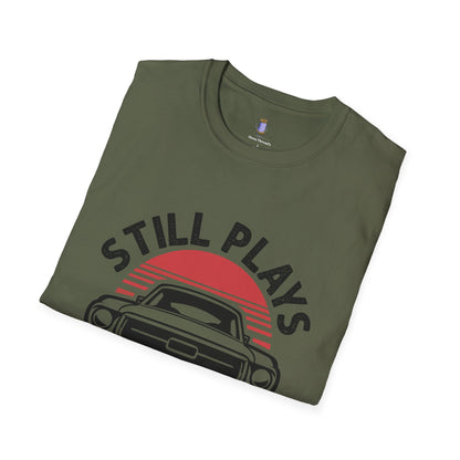 Retro Car Enthusiast T-Shirt, Still Plays with Cars Tee, Gift for Men, Vintage Auto Lover Shirt, Casual Wear, Birthday Present