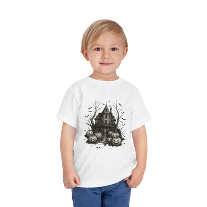 Spooky Halloween House Toddler Christmas Tee