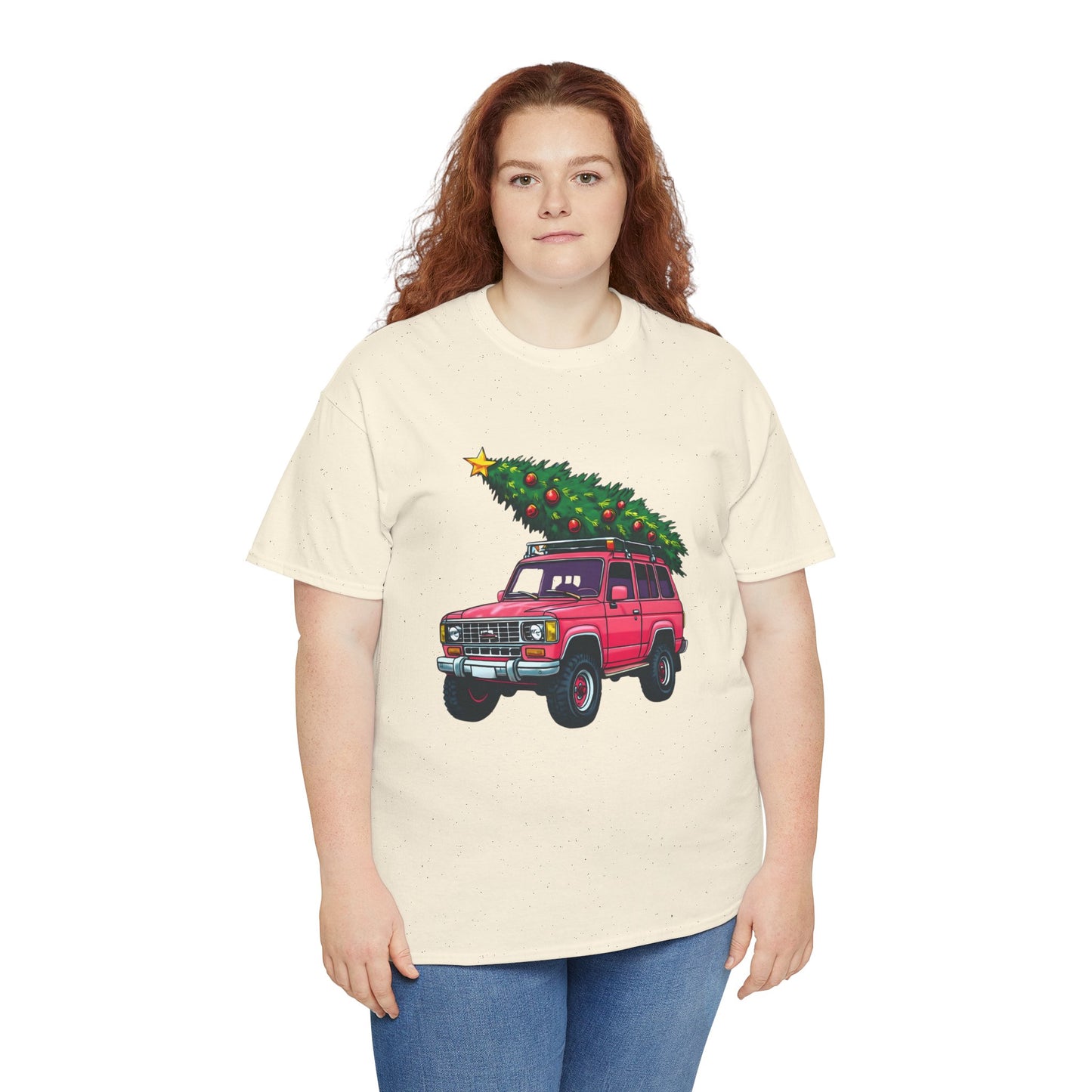 Pink SUV Christmas Tree Tee