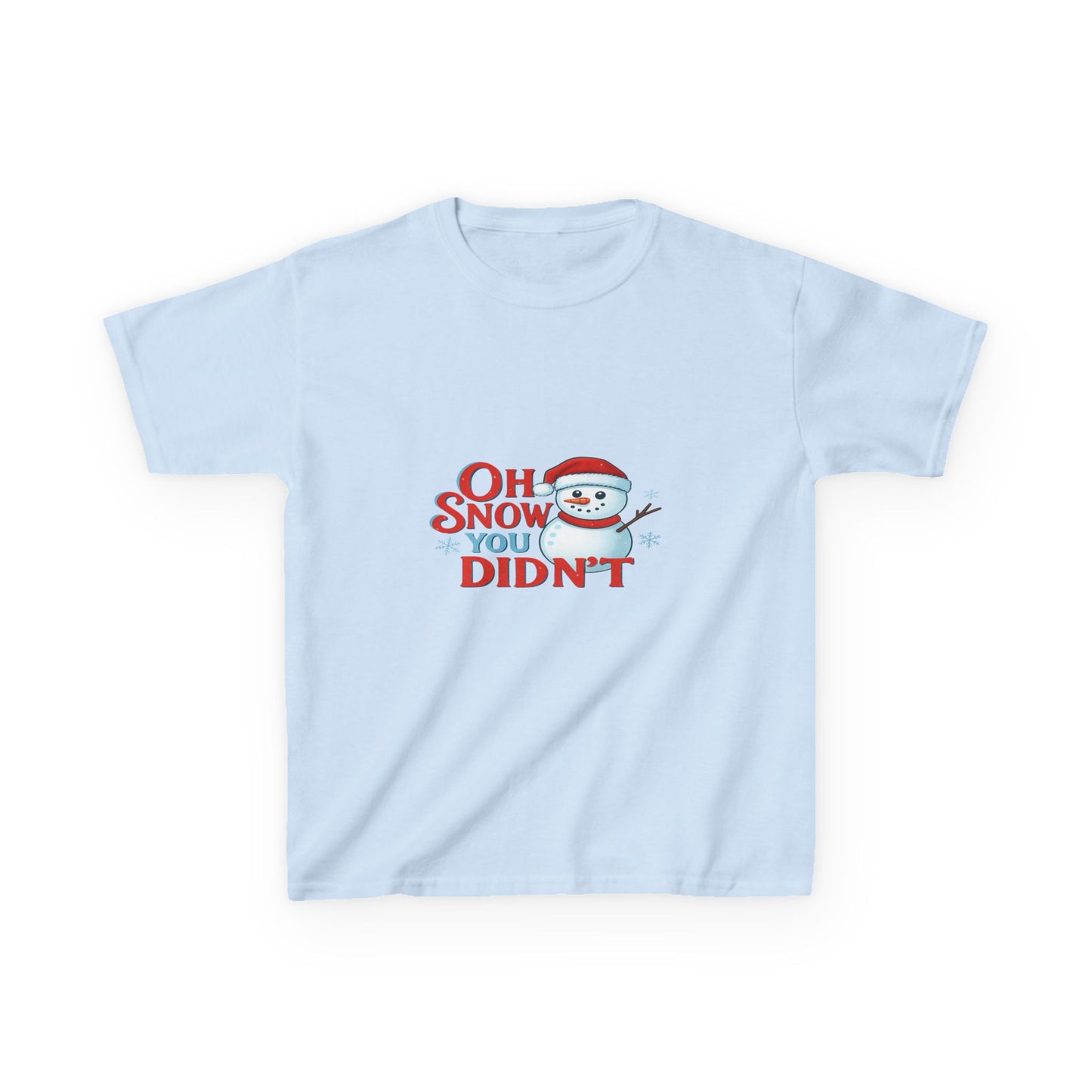 Oh Snow You Didn't! Snowman Dino Christmas Tee