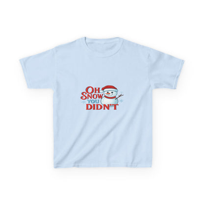 Oh Snow You Didn't! Snowman Dino Christmas Tee