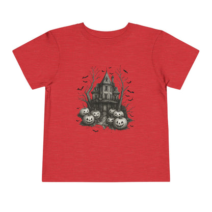 Spooky Halloween House Toddler Christmas Tee