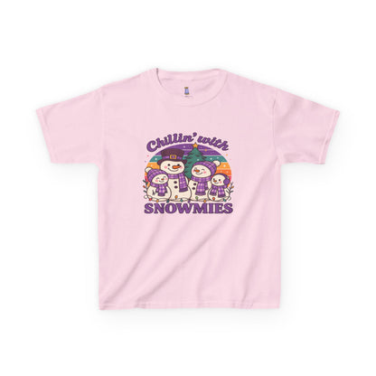 Kids Snowman Tee, Fun Winter T-Shirt, Holiday Gift for Kids, Christmas Apparel, Cute Snowmies Design, Cozy Cotton Tee