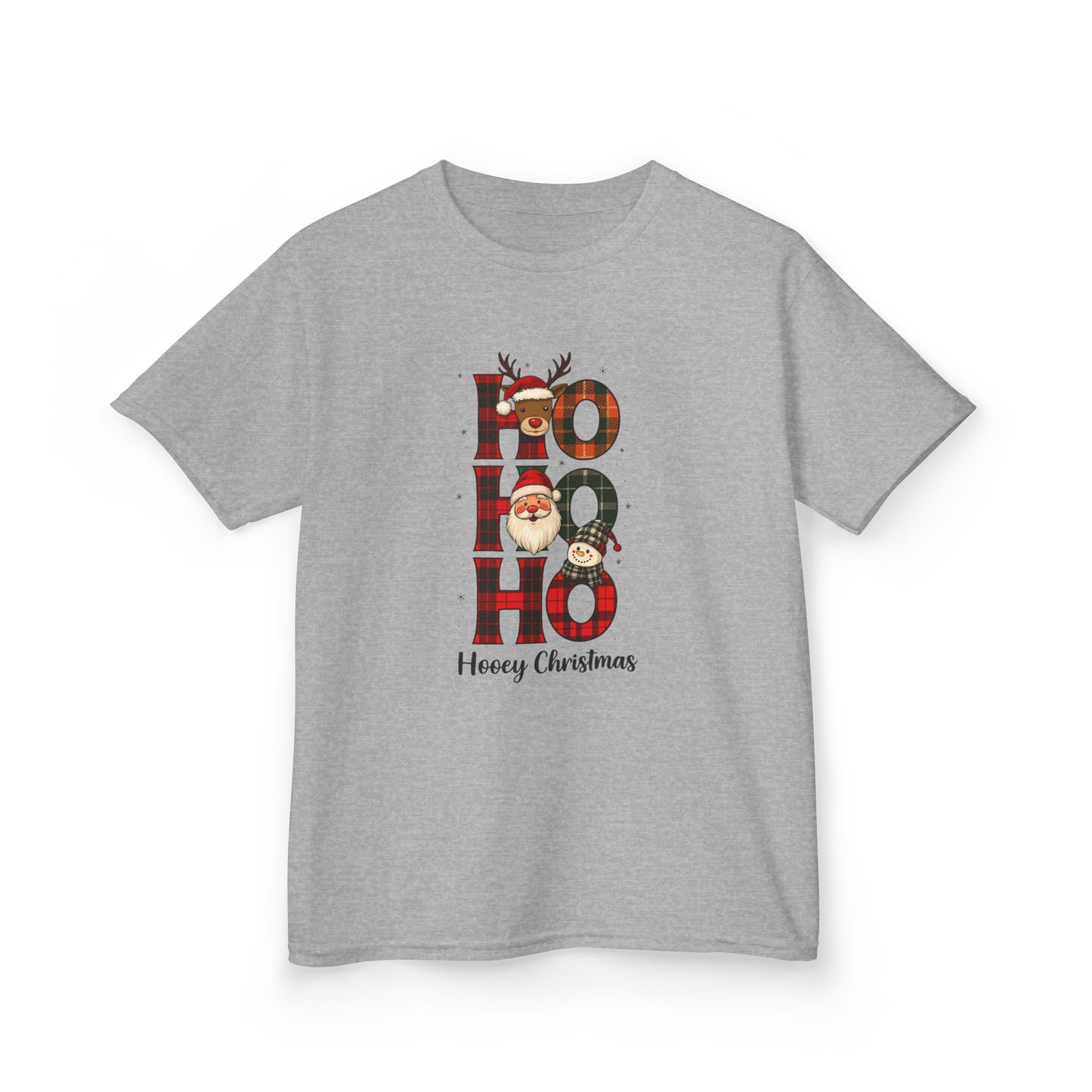 Ho Ho Ho Dinosaur Christmas Tee - Kids Holiday Shirt