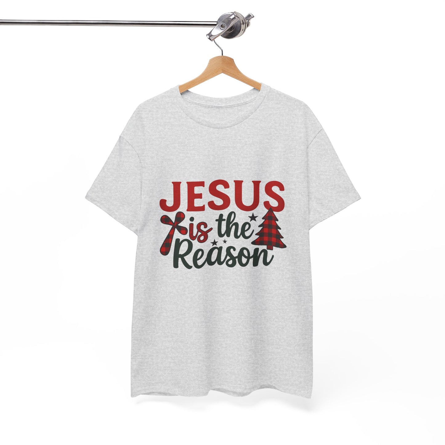 Jesus is the Reason Christmas Tee - Faith-Based Holiday Gift