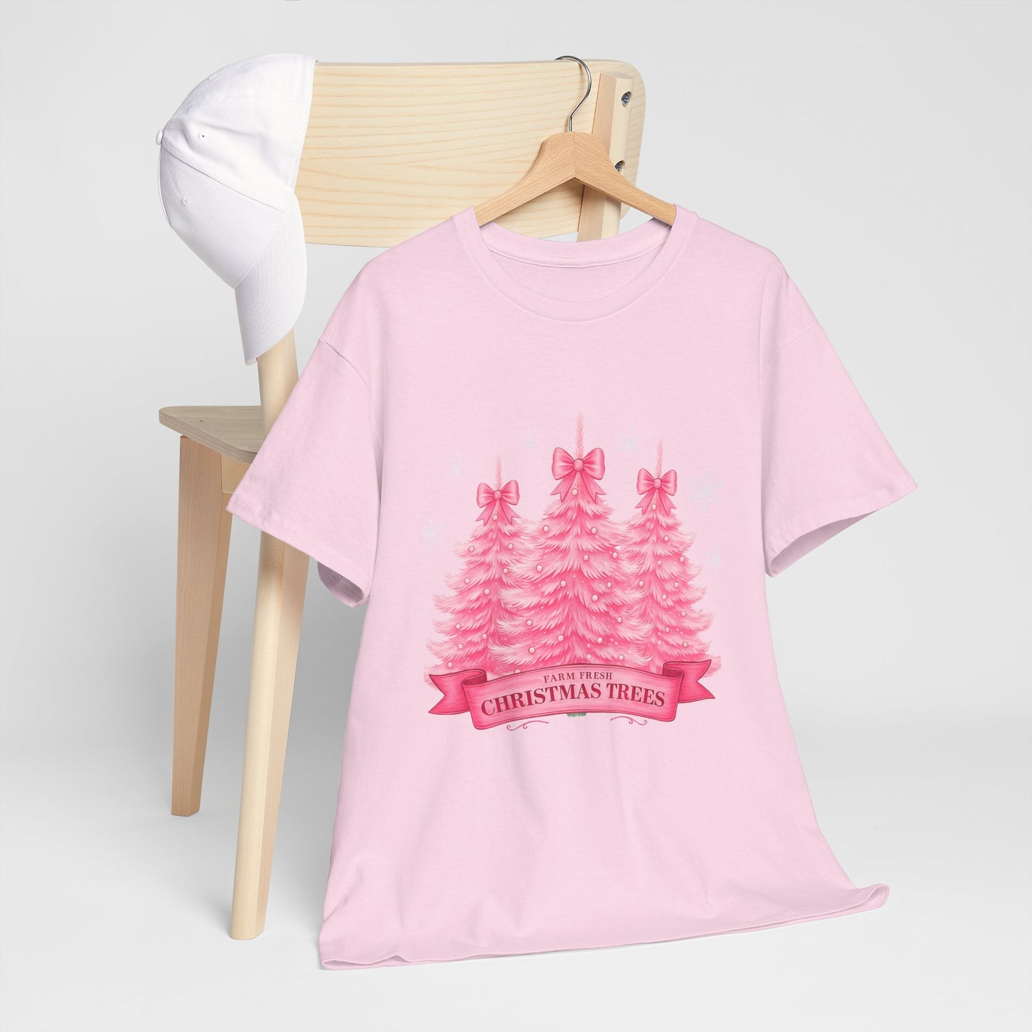 Farm Fresh Pink Christmas Tree Tee