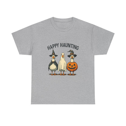 Happy Haunting Geese Halloween Tee