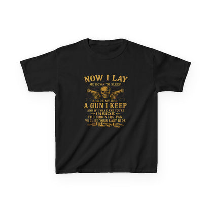 Now I Lay Me Down: Skull & Guns Kids Tee