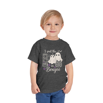 Boujee Halloween Toddler Tee: I Put the B in Boujee