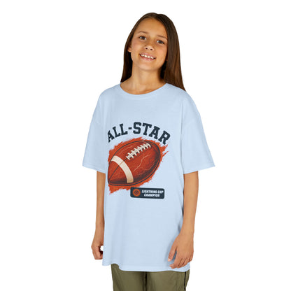All-Star Kids Football Tee, Sports Apparel, Boys Football Shirt, Kids Casual Wear, Back To School Shirt, Birthday Gift
