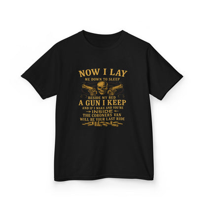 Now I Lay Me Down: Skull & Guns Kids Tee