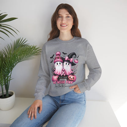 Boo-tiful Breast Cancer Awareness Halloween Crewneck
