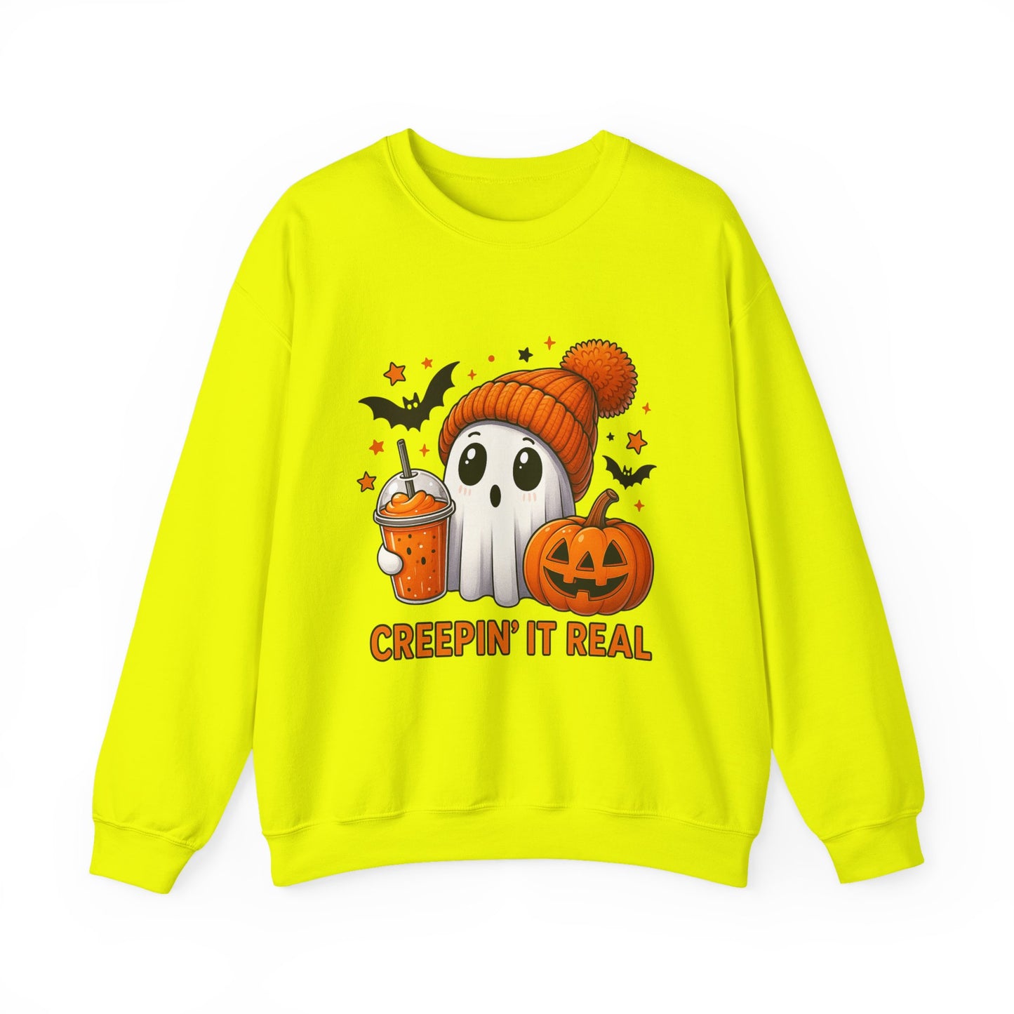 Creepin' It Real Ghost Halloween Sweatshirt