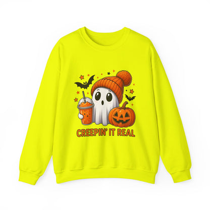 Creepin' It Real Ghost Halloween Sweatshirt