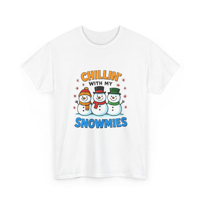 Relajándome con mis amigos de la nieve - Camiseta de concienciación sobre el cáncer