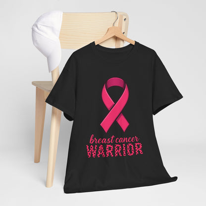 Breast Cancer Warrior Pink Ribbon Tee