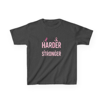 Fight HARDER Live STRONGER - Breast Cancer Awareness Tee