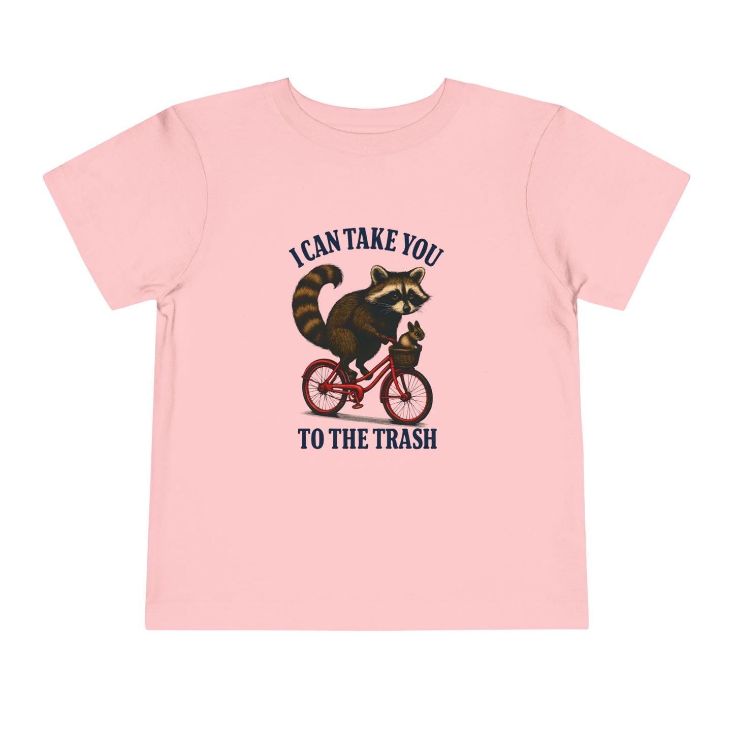 Raccoon Bike Ride Toddler Christmas Tee