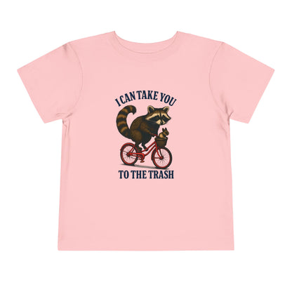 Raccoon Bike Ride Toddler Christmas Tee
