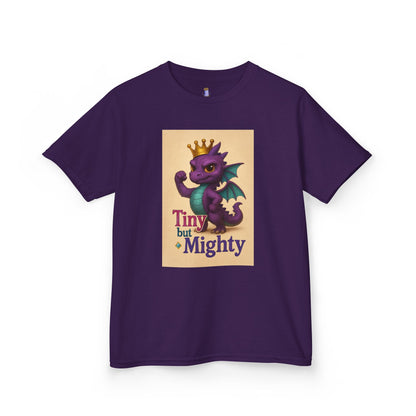 Kids Dragon Tee, Fun Kids T-Shirt, Tiny but Mighty Shirt, Unique Kids Apparel, Gift for Young Adventurers, Cute Dragon Design