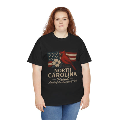 NC Pride: Cardinal, Dogwood & State Flag Tee