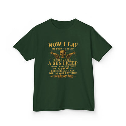 Now I Lay Me Down: Skull & Guns Kids Tee