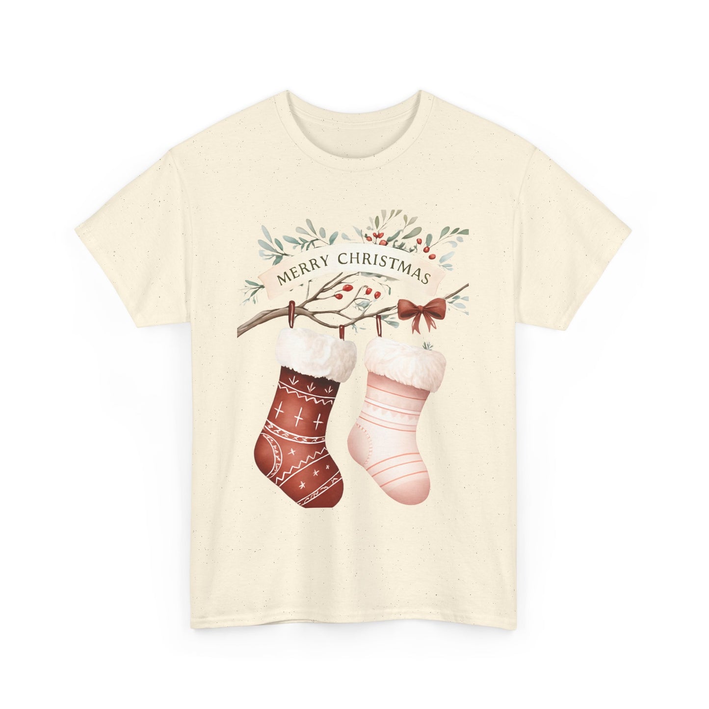 Watercolor Christmas Stocking Tee - Hope & Love
