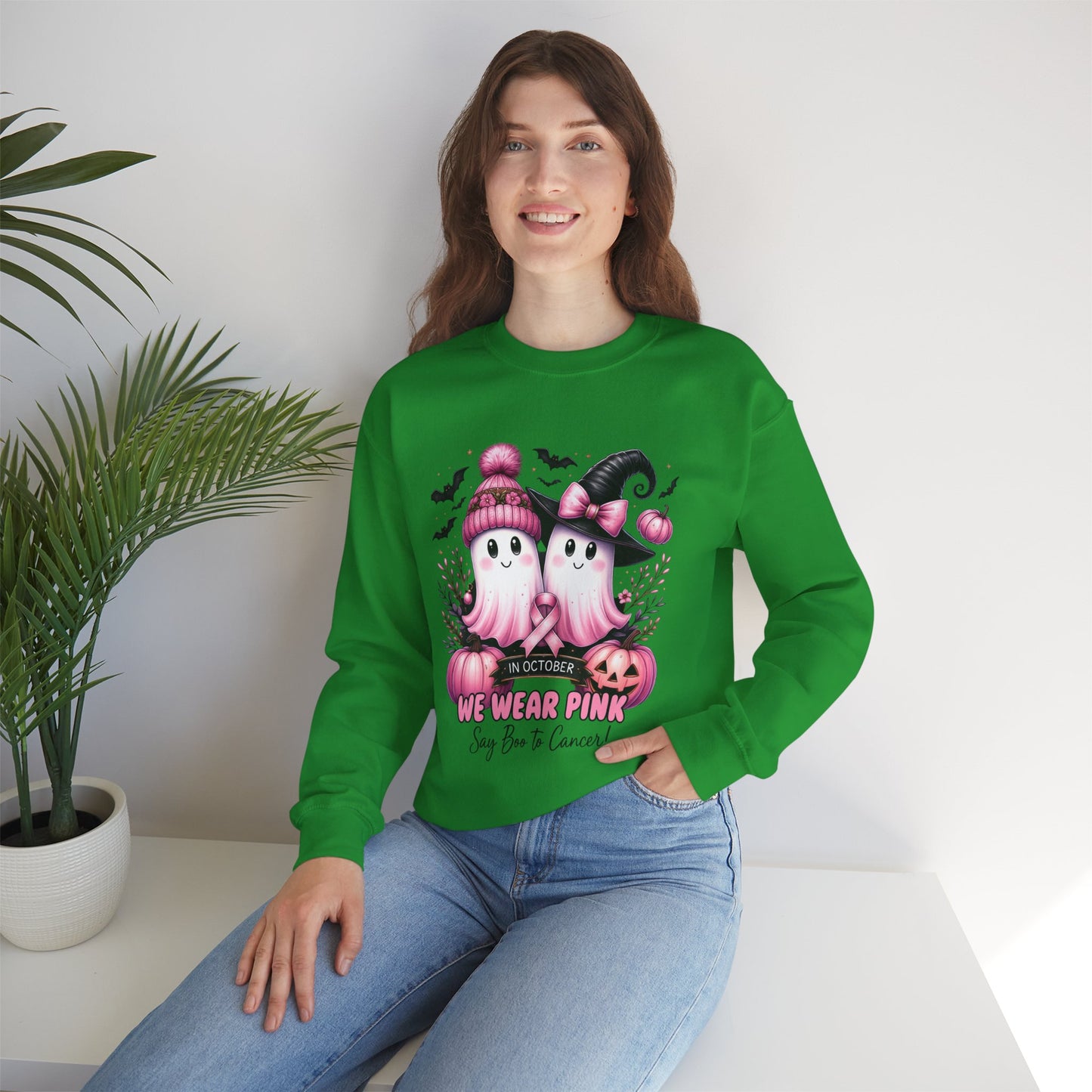 Boo-tiful Breast Cancer Awareness Halloween Crewneck