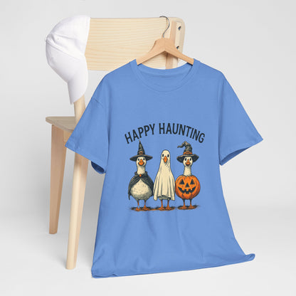 Happy Haunting Geese Halloween Tee